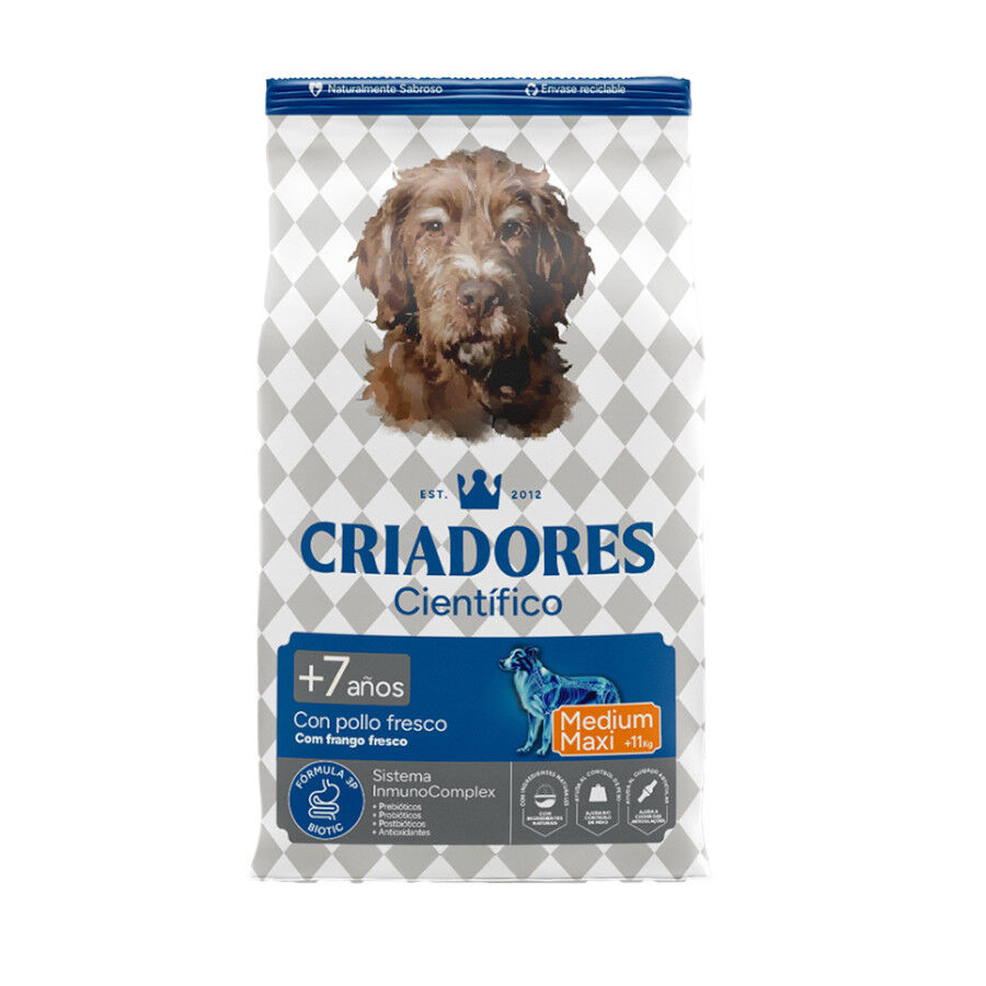 12 kg Criadores Cient&iacute;fico Senior Ra&ccedil;&atilde;o para c&atilde;es de ra&ccedil;as m&eacute;dias e grandes, , large Imagem n&uacute;mero 1