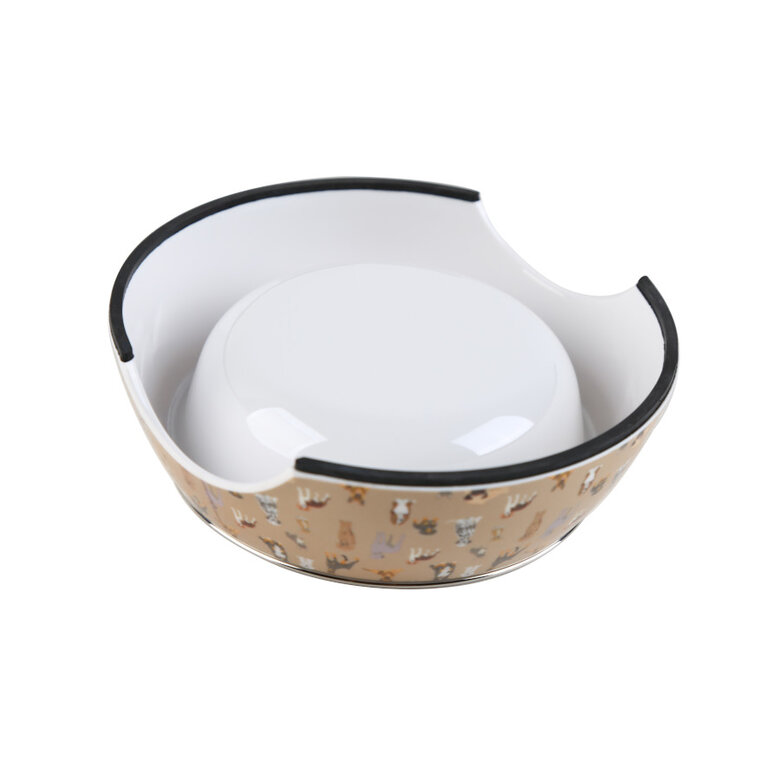 Leeby Comedouro marrom em inox para cães,  Imagem número 3 Leeby Comedouro marrom em inox para cães, , large Imagem número 3