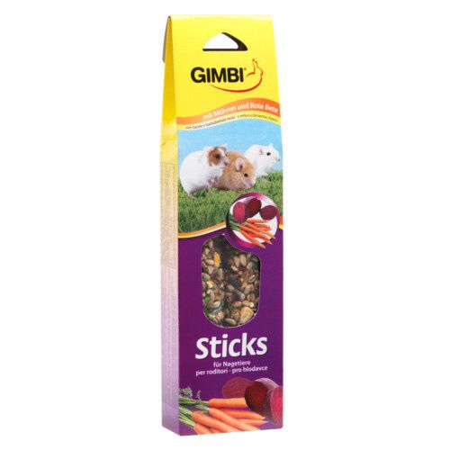Gimbi Sticks zanahoria y heno snacks para roedores Imagem n&uacute;mero 1
