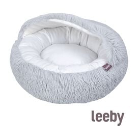 Leeby Cama Anti Stress Cinzenta para gatos