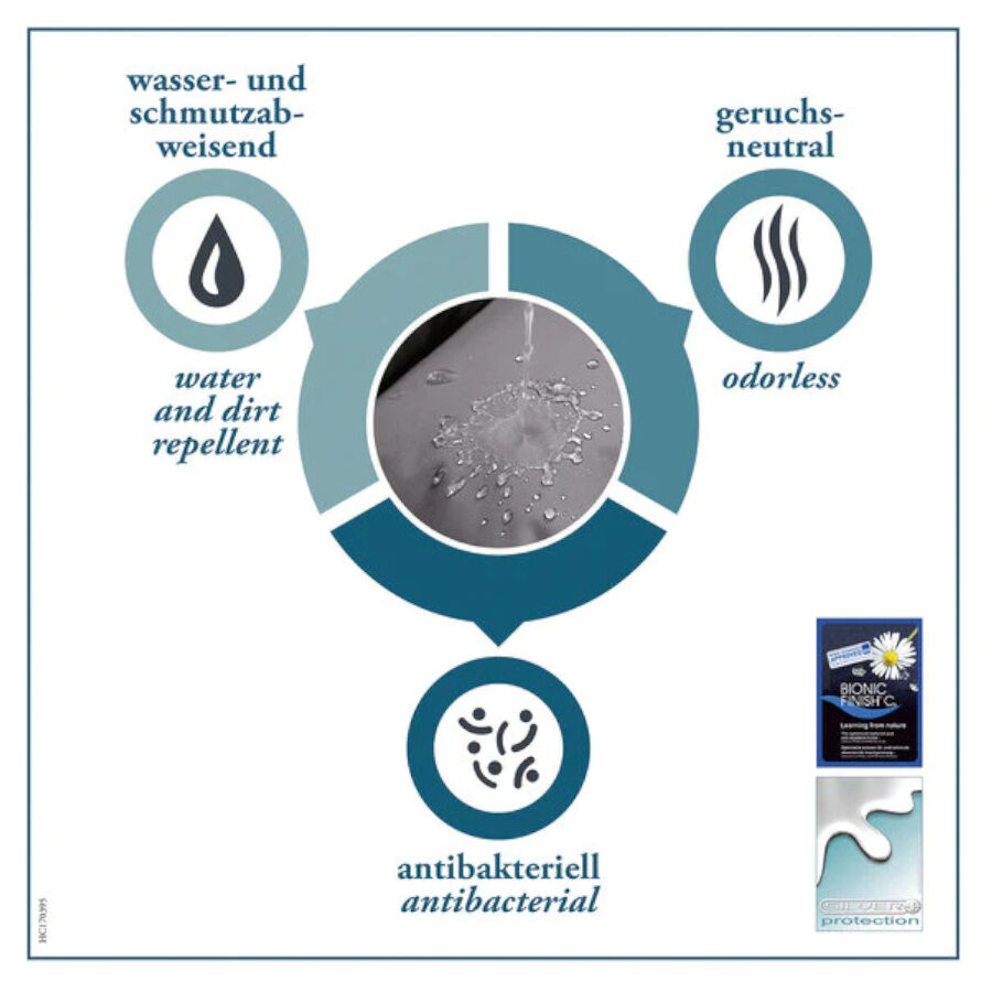 Hunter Gent Antibacterial Cama Cinza para c&atilde;es, , large Imagem n&uacute;mero 3