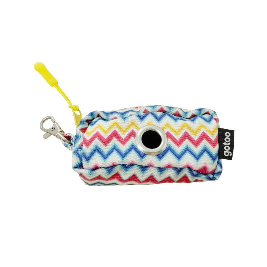 Gotoo Porta-sacoscom estampado de riscas zig-zag para c&atilde;es, , large Imagem n&uacute;mero 1