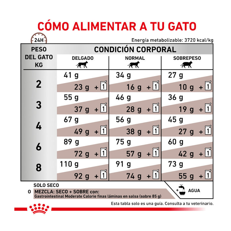 4 kg Royal Canin Veterinary Gastrointestinal Moderate Calorie ração para gatos,  Imagem número 7 4 kg Royal Canin Veterinary Gastrointestinal Moderate Calorie ração para gatos, , large Imagem número 7