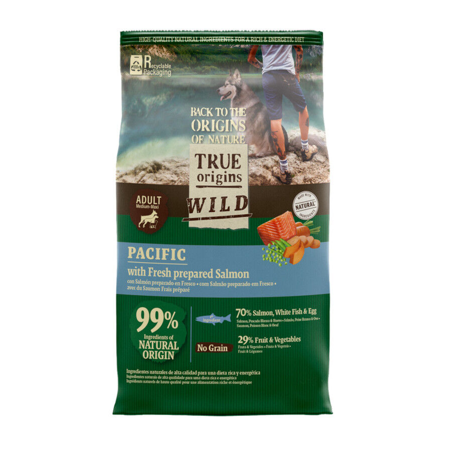 12 kg True Origins Wild Adult Pacific Salm&atilde;o ra&ccedil;&atilde;o para c&atilde;es, , large Imagem n&uacute;mero 1