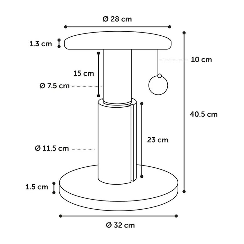 Flamingo Sno Bea Árvore Arranhador Creme para gatos,  Imagem número 4 Flamingo Sno Bea Árvore Arranhador Creme para gatos, , large Imagem número 4