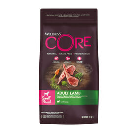 Wellness Core Pequeno Adulto Grão de Cordeiro Alimento gratuito para cães
