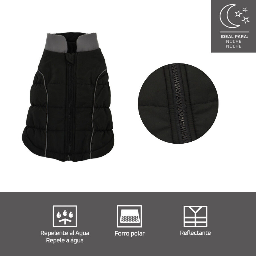 Outech Casaco Refletor Preto para c&atilde;es, , large Imagem n&uacute;mero 2