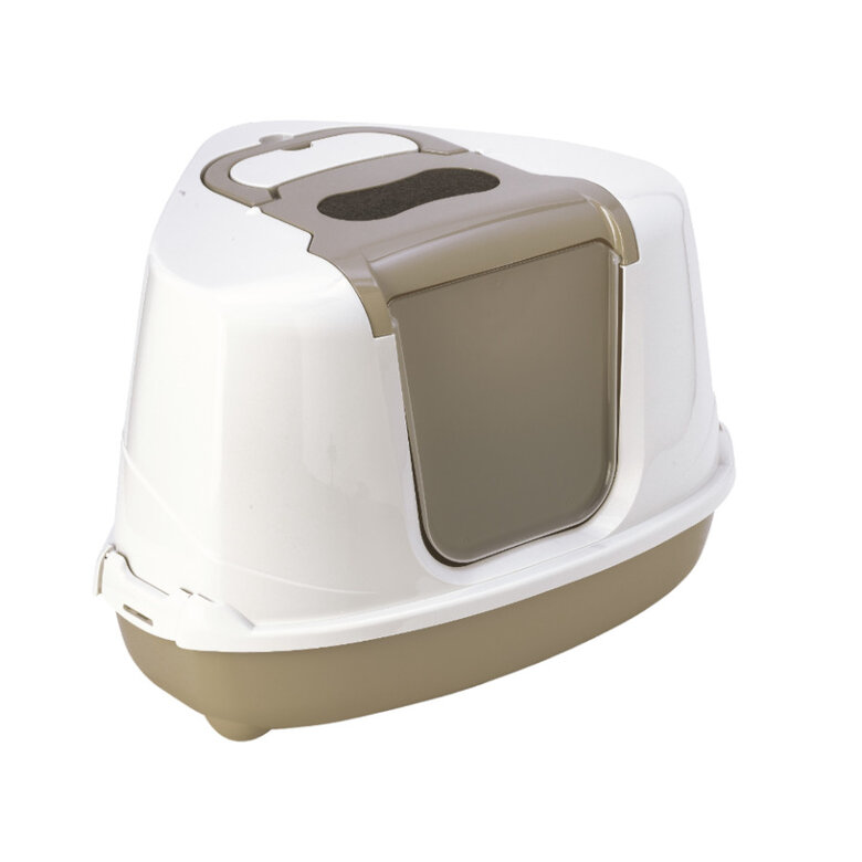 Nice Care Caixa de areia Flip Corner Bege para gatos,  Imagem número 2 Nice Care Caixa de areia Flip Corner Bege para gatos, , large Imagem número 2