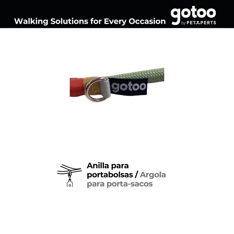 Gotoo Trela de corda verde para cães,  Imagem número 3 Gotoo Trela de corda verde para cães, , large Imagem número 3