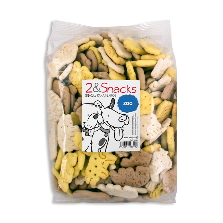 500 g 2&Snacks Biscoitos Zoo para cães,  Imagem número 1 500 g 2&Snacks Biscoitos Zoo para cães, , large Imagem número 1