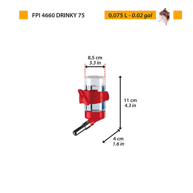 Drinky bebedouro para roedores com sistema anti gotejo,  Imagem número 2 Drinky bebedouro para roedores com sistema anti gotejo, , large Imagem número 2