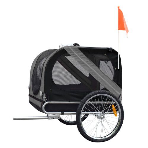 Flamingo transport&iacute;n con remolque para bicicleta Imagem n&uacute;mero 1