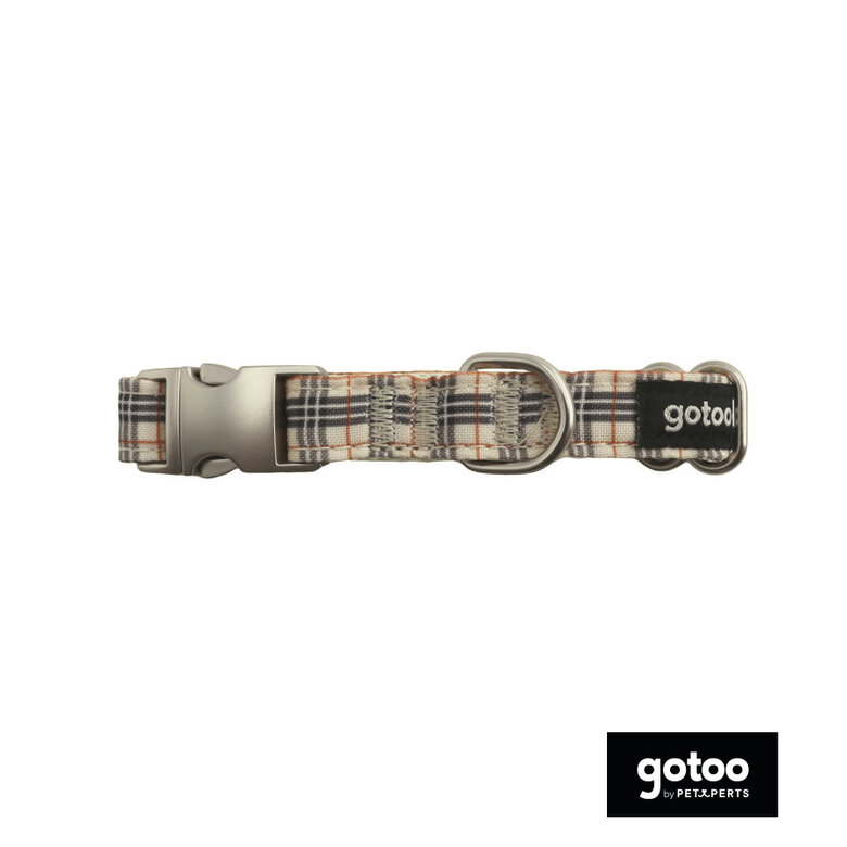Gotoo Coleira estampada castanha para cães,  Imagem número 2 Gotoo Coleira estampada castanha para cães, , large Imagem número 2