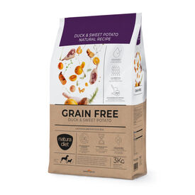 Natura Diet Grain Free Ra&ccedil;&atilde;o de Pato e Batata-doce para c&atilde;es
