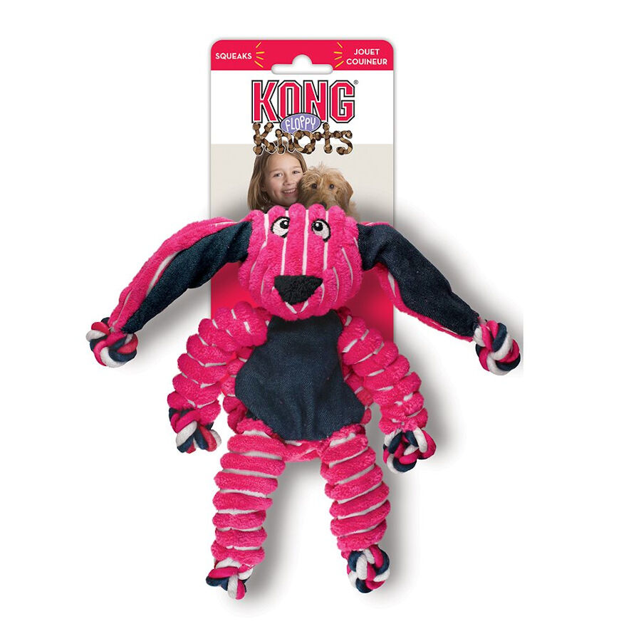 Kong Floppy Knots Coelho de Peluche para c&atilde;es, , large Imagem n&uacute;mero 1