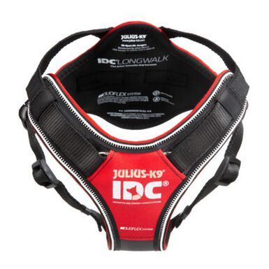 Julius K9 IDC Longwalk Peitoral Vermelho para cães
