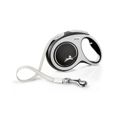 Flexi New Comfort Trela extensível cinza para cães