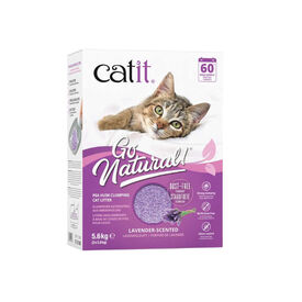 Catit Go Natura! Areia com casca de ervilha com aroma a lavanda para gatos