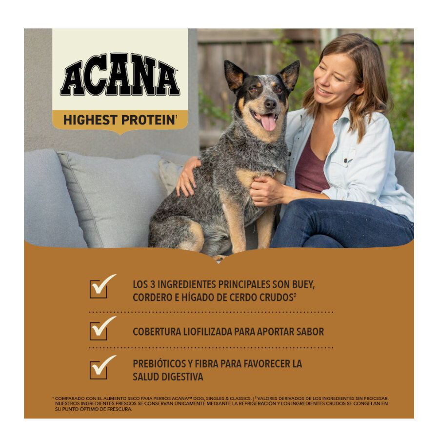 11.4 kg Acana Ranchlands Carnes Vermelhas Ra&ccedil;&atilde;o para c&atilde;es, , large Imagem n&uacute;mero 3
