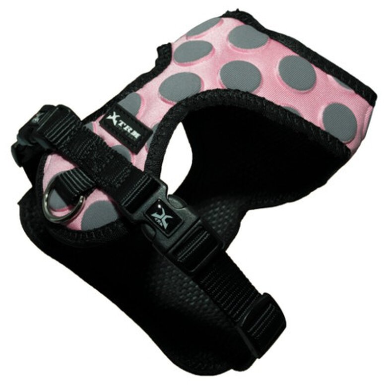 Nayeco Peitoral Rosa com Pontos para cães,  Imagem número 1 Nayeco Puntos 3D arnés para perros rosa Imagem número 1