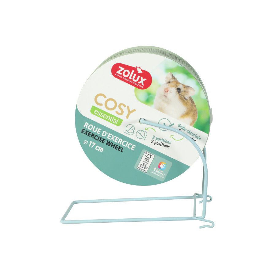 Zolux Cosy Roda met&aacute;lica azul para roedores, , large Imagem n&uacute;mero 1