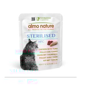 Almo Nature HFC Frango e Atum Esterilizados em Sachê para Gatos