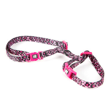 TK-Pet Safari Arnês Rosa Estampado Pantera para gatos