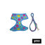 Gotoo Trela e peitoral estampado smile azul para gatos, , large Indicador imagem número 2