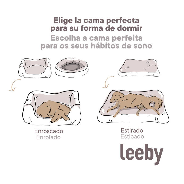 Leeby almofada oval preta para cães, , large image number null