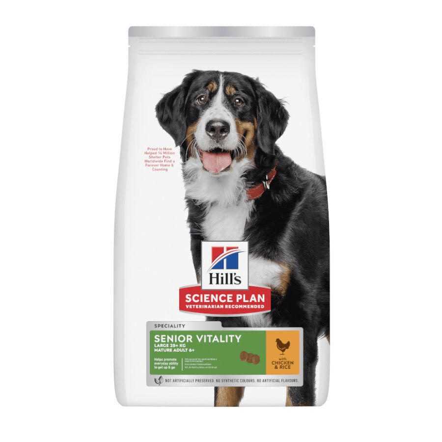 14 kg Hill's Science Plan Large Mature Adult YouthFul Vitality Frango ra&ccedil;&atilde;o para c&atilde;es, , large Imagem n&uacute;mero 1