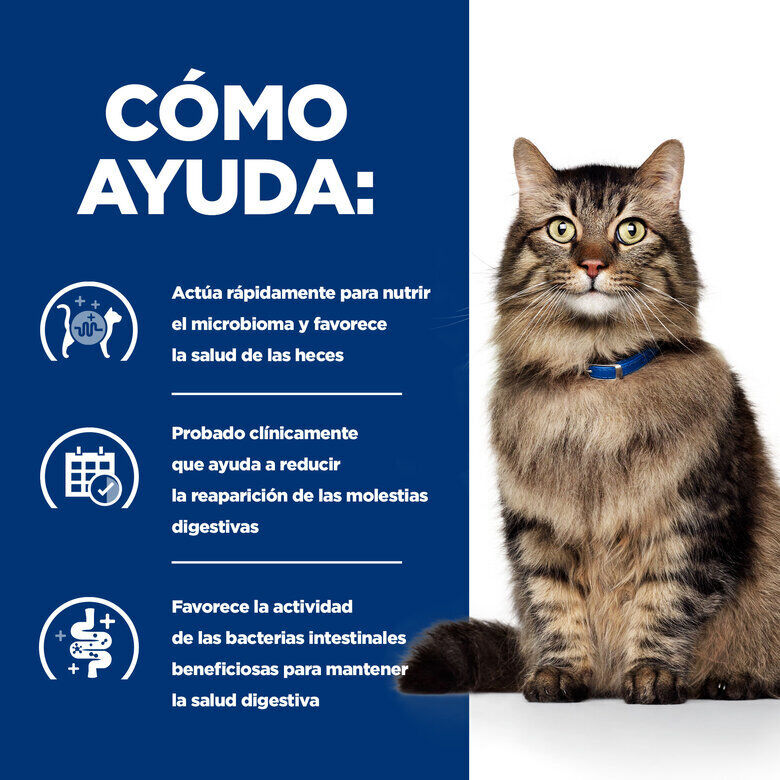 12 saquetas x 85 g Hill's Prescription Diet Feline GI Biome Digestive Care Frango e Legumes em molho Saqueta, , large Imagem n&uacute;mero 3