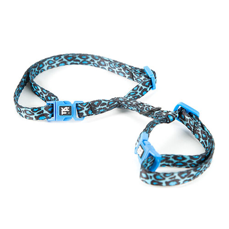 TK-Pet Safari arnés para gatos pantera color azul Imagem número 1 TK-Pet Safari arnés para gatos pantera color azul Imagem número 1