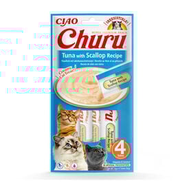Churu Snack Cremoso de Atum com Vieiras para gatos &ndash; Multipack 12