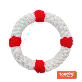 Tootoy! Comfort Life Ring Rope brinquedo com corda para cães