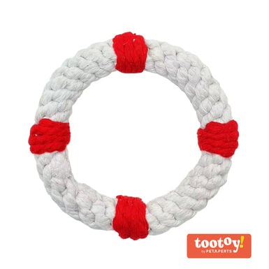 Tootoy! Comfort Life Ring Rope brinquedo com corda para cães