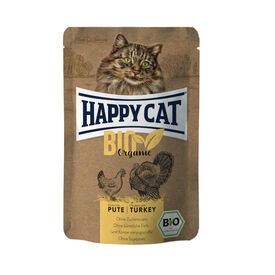 Happy Cat Bio Saqueta com frango e peru com molho para gatos,  Happy Cat Bio Saqueta com frango e peru com molho para gatos