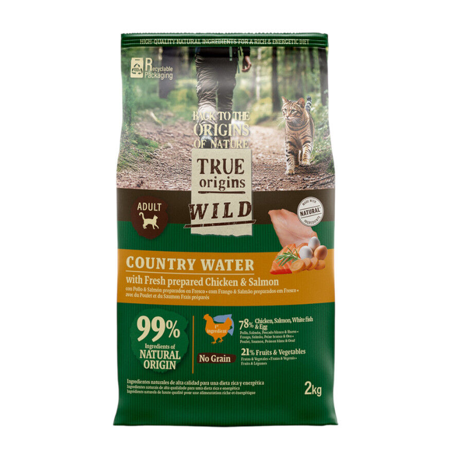 6 kg True Origins Wild Adult Country Water Frango e Salm&atilde;o ra&ccedil;&atilde;o para gatos, , large Imagem n&uacute;mero 1