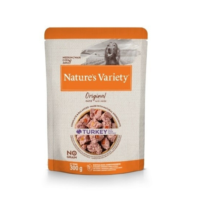 300 g Nature's Variety Original Medium/Maxi Adult peru saqueta para cães,  Imagem número 1 300 g Nature's Variety Original Medium/Maxi Adult peru saqueta para cães, , large Imagem número 1