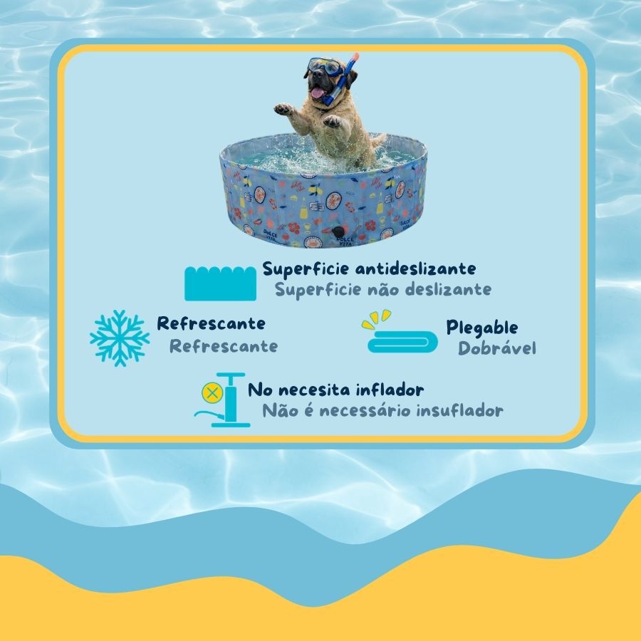 Summer Vibes Pool Funny Dolce Vita Piscina para c&atilde;es, , large Imagem n&uacute;mero 3