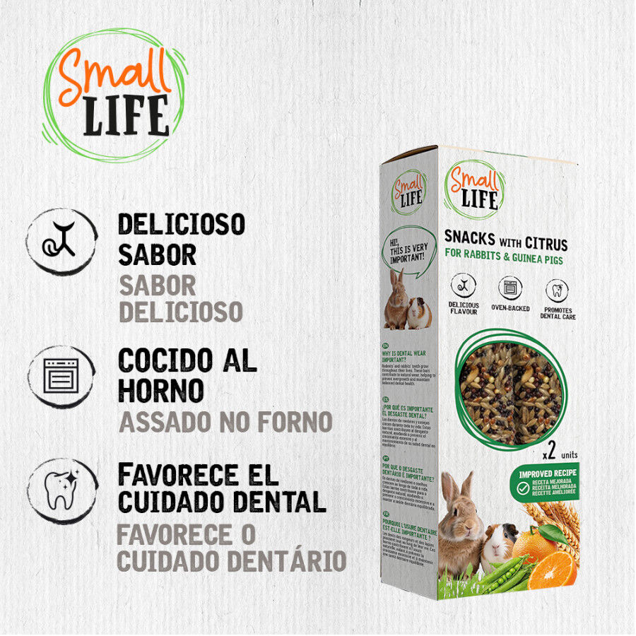 2 barritas Small Life Barritas Snack com Citrinos para coelhos e Porquinhos da &Iacute;ndia, , large Imagem n&uacute;mero 3