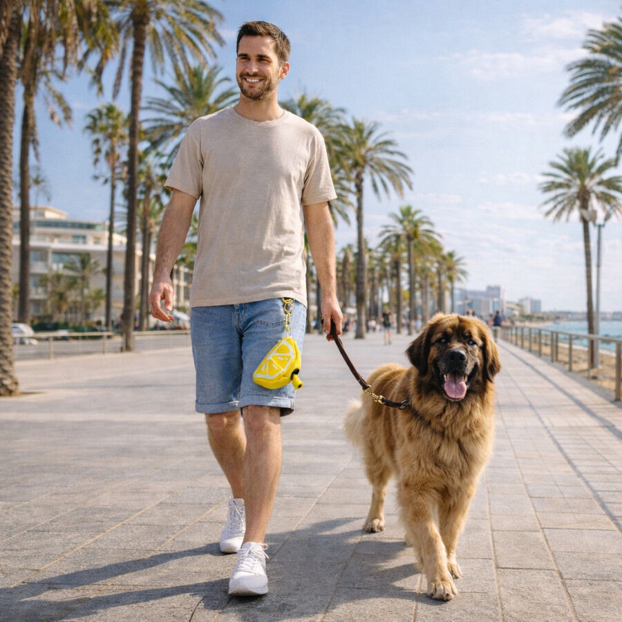 Summer Vibes Lemon Bag Dispenser Porta Saco para c&atilde;es, , large Imagem n&uacute;mero 1