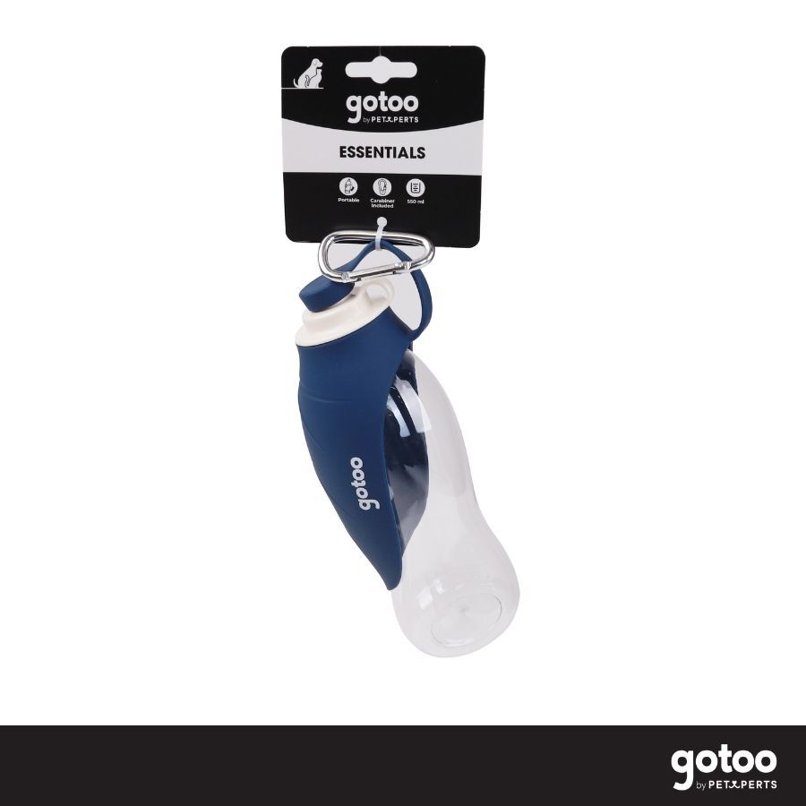 Gotoo Garrafa Bebedouro Port&aacute;til em Silicone Azul para c&atilde;es e gatos, , large Imagem n&uacute;mero 6