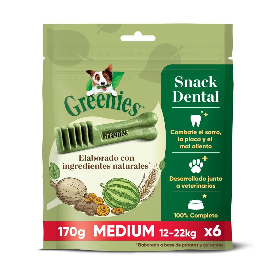 6 sticks Greenies Snacks Dent&aacute;rios Natural para C&atilde;es M&eacute;dios, , large Imagem n&uacute;mero 1