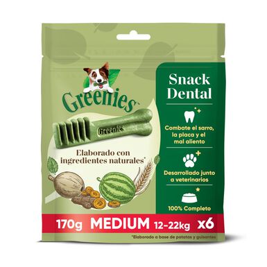 Greenies Snacks Dentários 100% Natural para Cães Médios