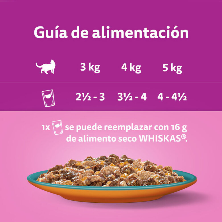 4 saquetas x 85 g Whiskas Duo Sea and Mountain Saqueta de Gelatina para Gatos,  Imagem número 2 4 saquetas x 85 g Whiskas Duo Sea and Mountain Saqueta de Gelatina para Gatos, , large Imagem número 2