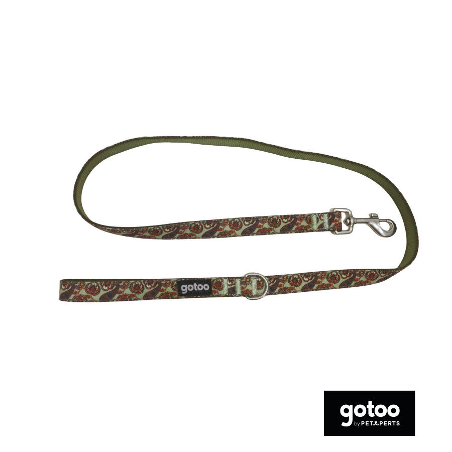 Gotoo Trela estampada caxemira c&aacute;qui para c&atilde;es, , large Imagem n&uacute;mero 2