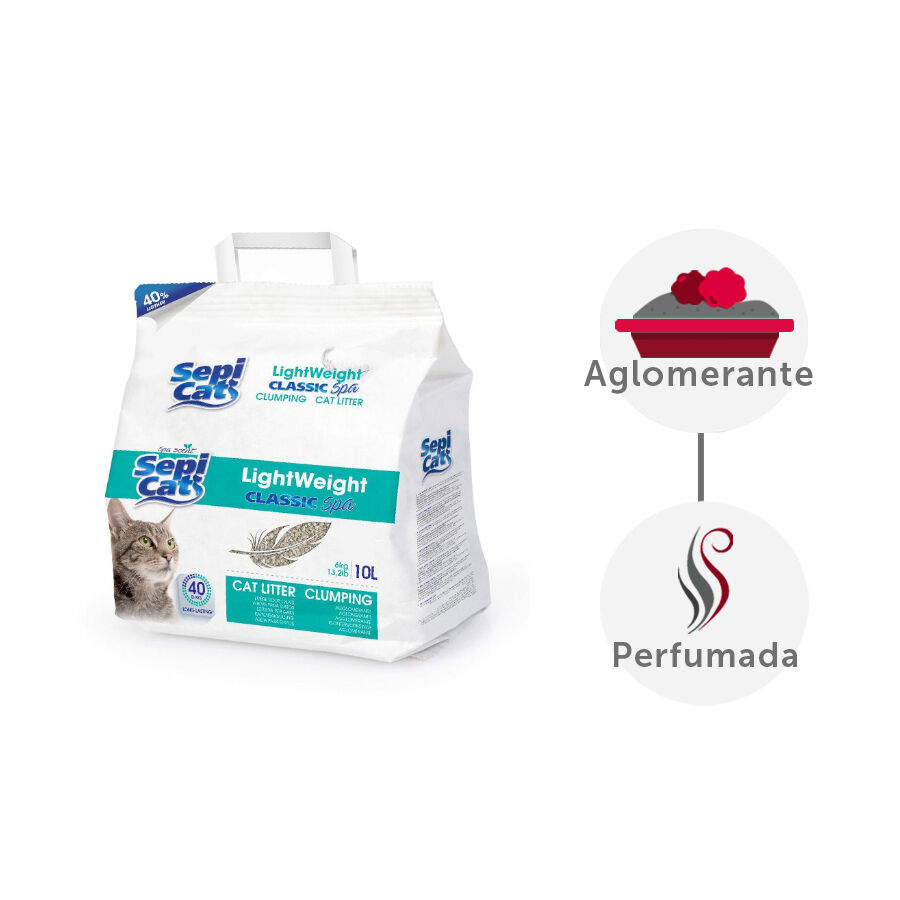 10 L Sepicat LightWeight Classic Spa Areia Aglomerante para gatos, , large Imagem n&uacute;mero 2