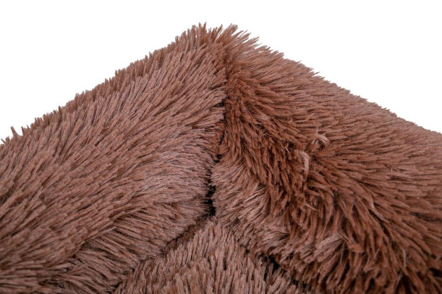 Leeby Cama Suave Anti Stress de Pelo Castanho para c&atilde;es, , large Imagem n&uacute;mero 4
