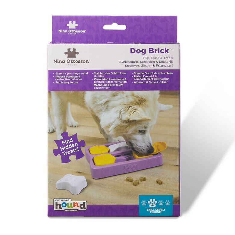 Outward Hound Nina Ottosson Brick Puzzle para cães,  Imagem número 7 Outward Hound Nina Ottosson Brick Puzzle para cães, , large Imagem número 7