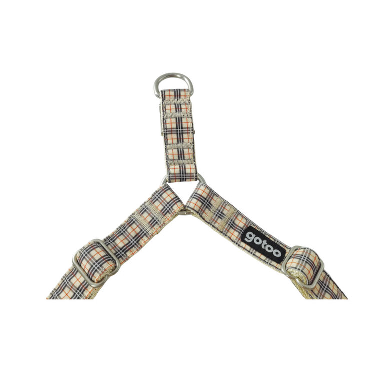 Gotoo Peitoral com padrão tartan castanho para cães,  Imagem número 5 Gotoo Peitoral com padrão tartan castanho para cães, , large Imagem número 5